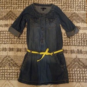 Gap kids drop waist chambray dress